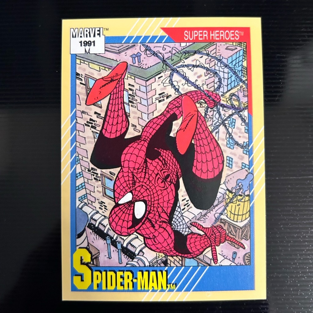 🕷️🕸️Spider-Man. 1991 Marvel Card #1